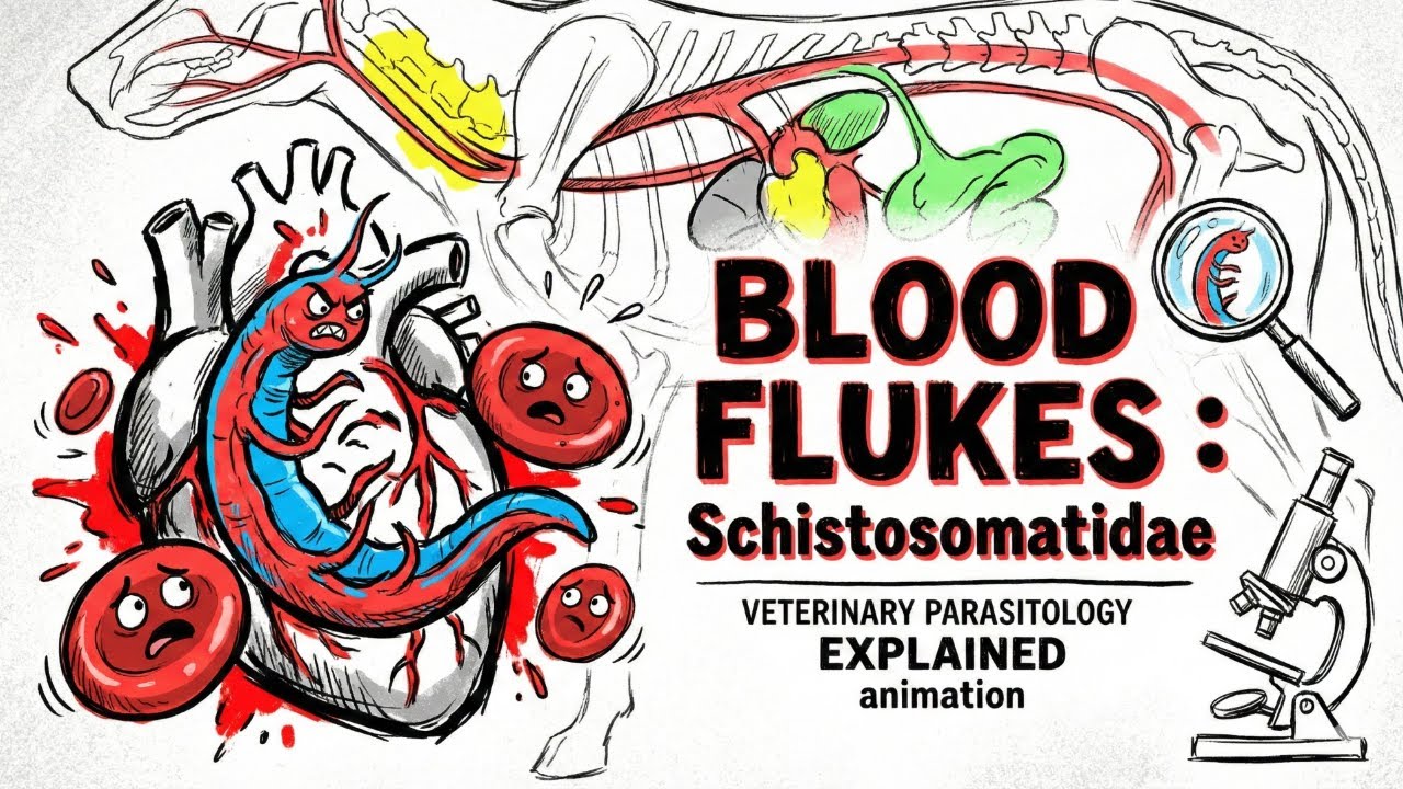 Schistosomatidae – Blood Flukes Made Easy | BVSc 3rd Year | ICAR-PG & VO Exams Quick Revision