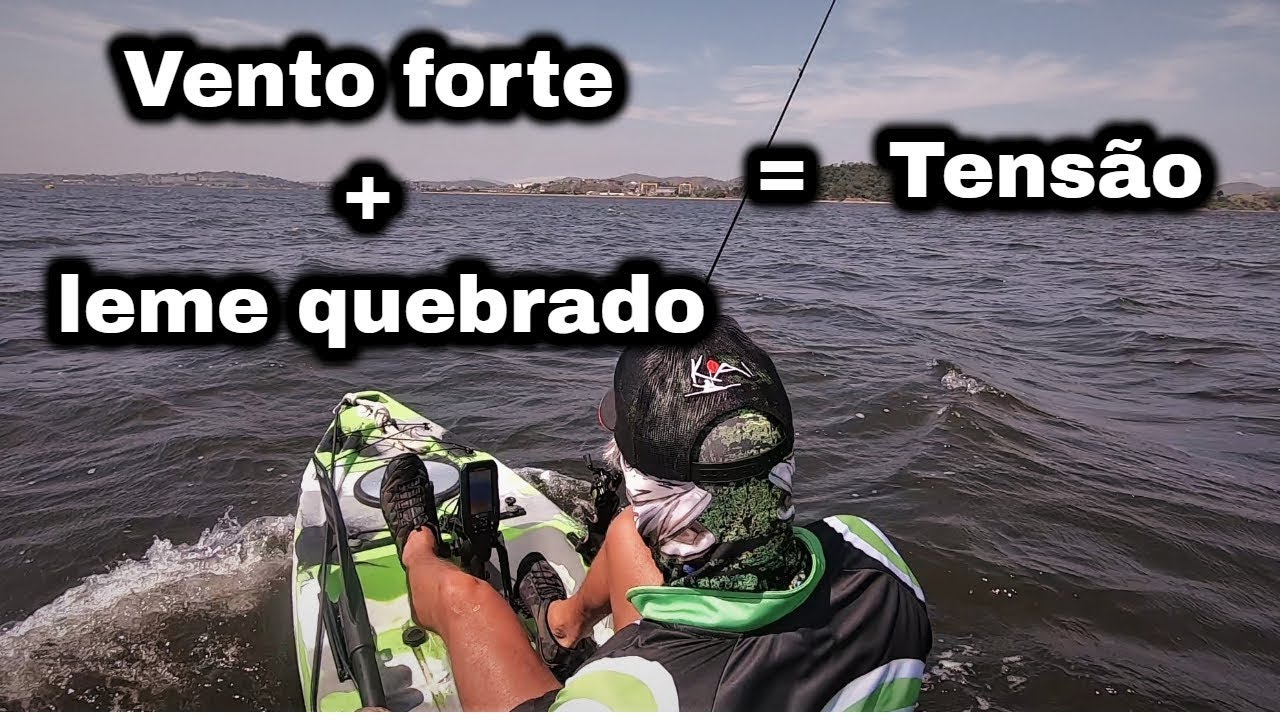 Vento forte e leme quebrado em pescaria no interior da Baia
