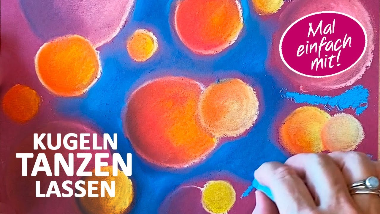 Einfach mit den Fingern malen und entspannen (Tutorial) ǀ Pastellkreide malen
