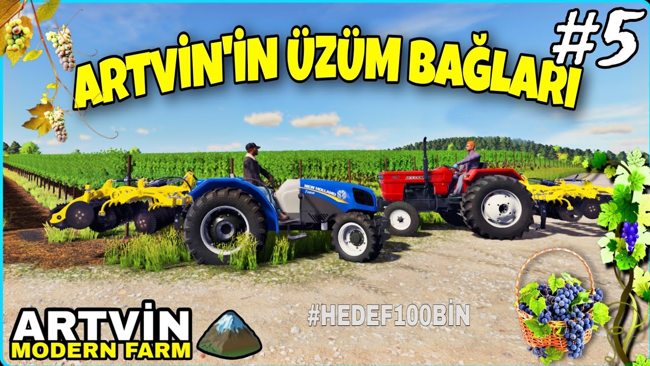 YENİ ÇİFTLİĞE TAŞINDIK | KÜÇÜK TRAKTÖR ALIP ÜZÜM BAĞLARININ BAKIMINI YAPTIK | #artvin #modernfarm