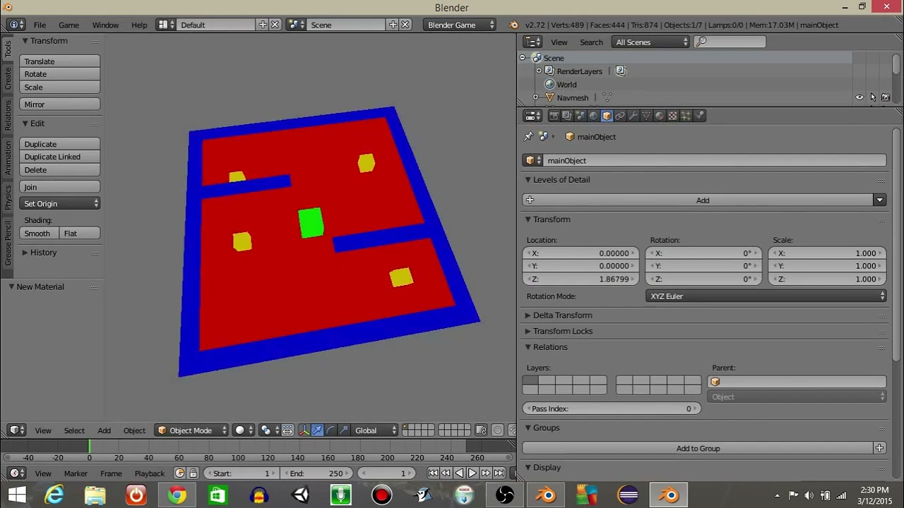 UPBGE - Random Object Tracking With Navigation Mesh Python