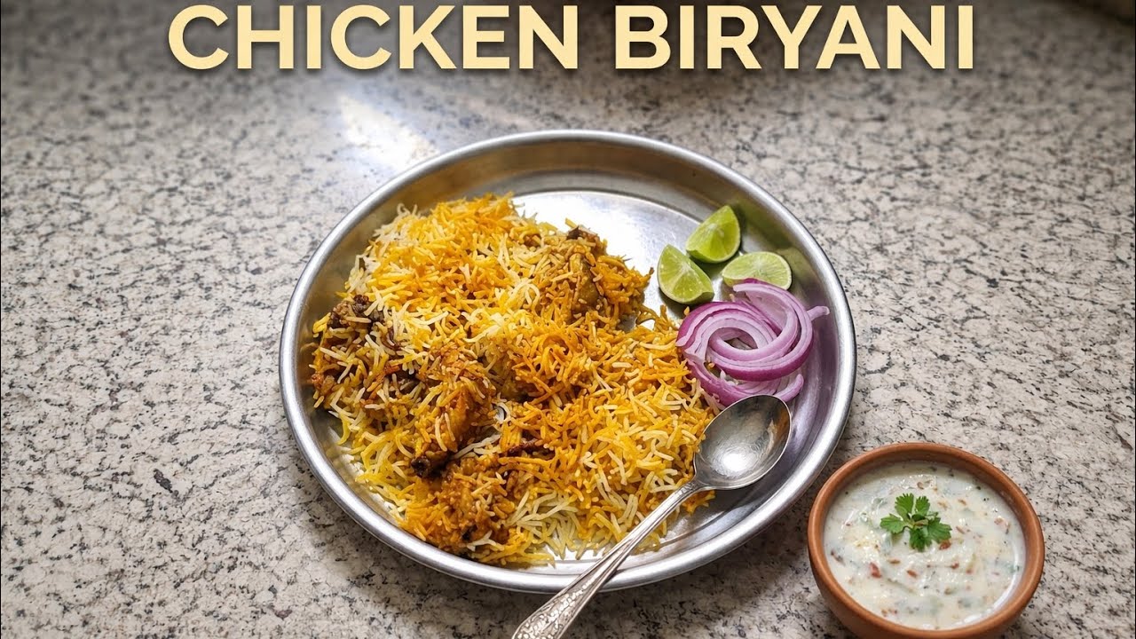 Home Style Chicken Biryani Recipe | Easy & Tasty Chicken Biryani 🍗🔥