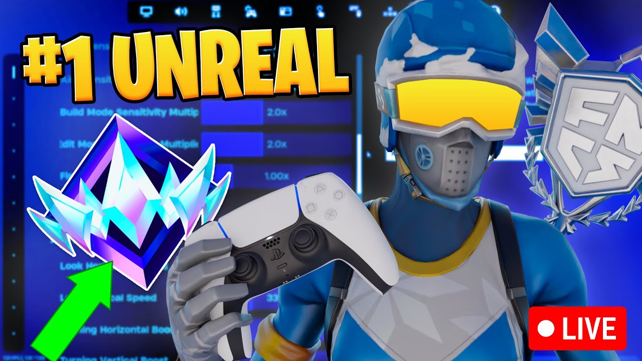 🔴 LIVE - #1 PRO Unreal Controller Player With HANDCAM 🎮 👑 1V1's with VIEWERS! - 7165-5145-8818 🏆