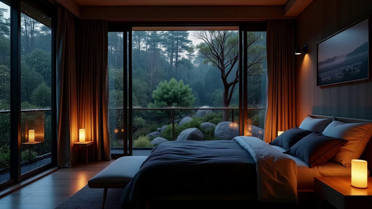 Soft Rain and Calm Piano Music for Deep Sleep | Relaxing Sleep Sounds for Insomnia