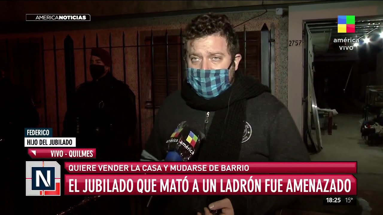 El hijo del jubilado que mató a un ladrón con América Noticias