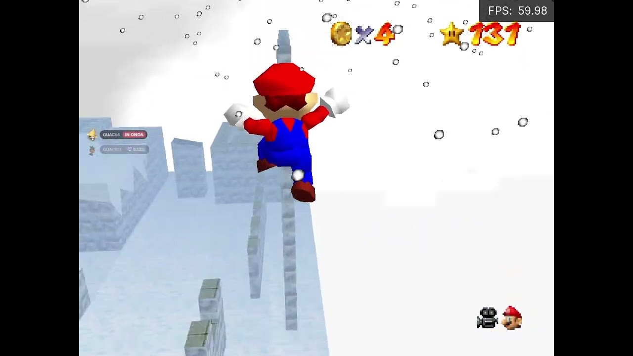 Super Mario 64 Silver Stars of Wisdom: mournful winterscape (savestateless)