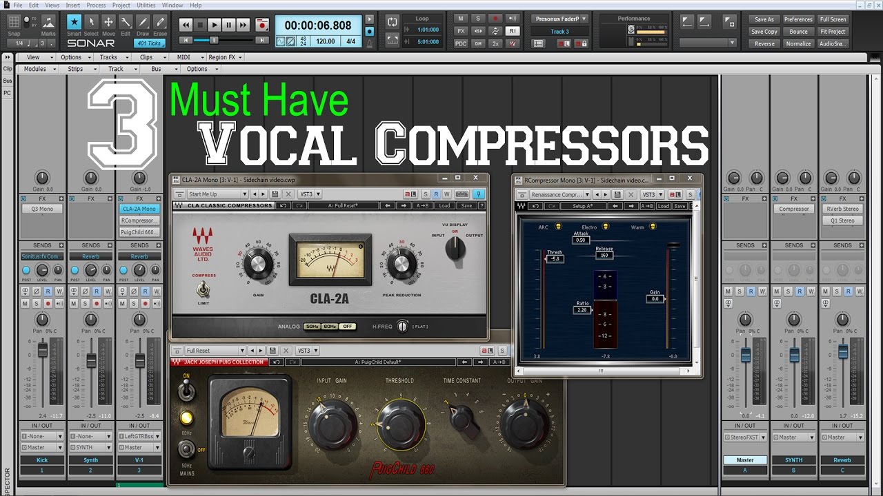 3 Must Have Vocal Compressor Plugins