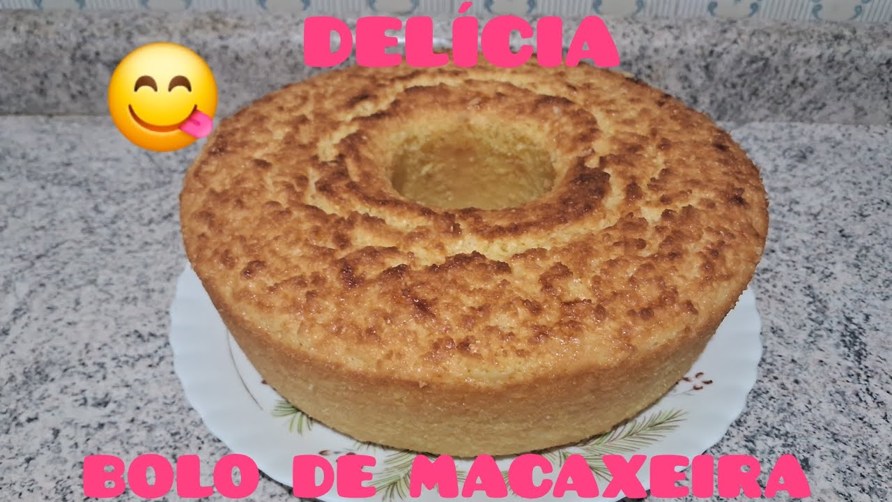 BOLO DE MACAXEIRA DE LIQUIDIFICADOR 😋