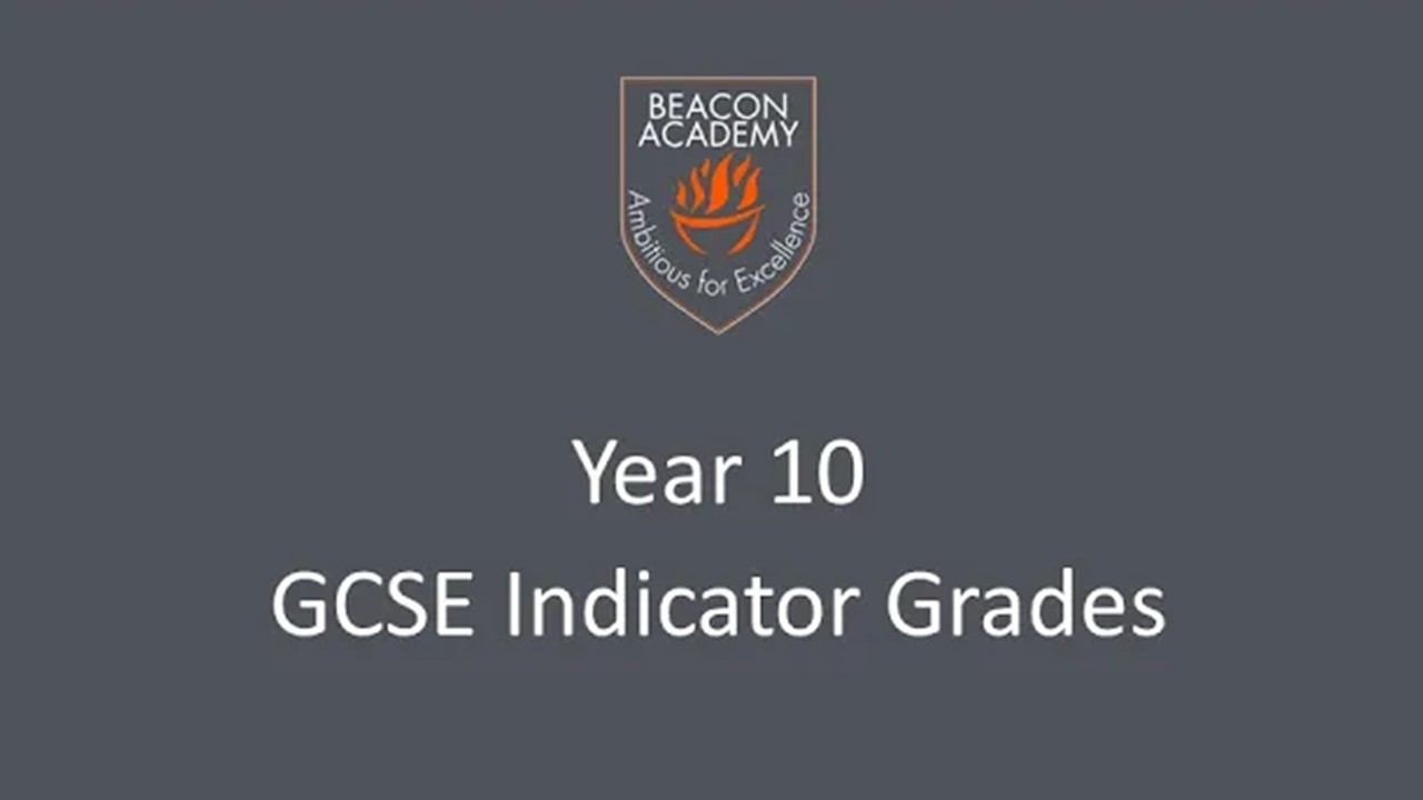 Information about Year 10 GCSE indicator grades