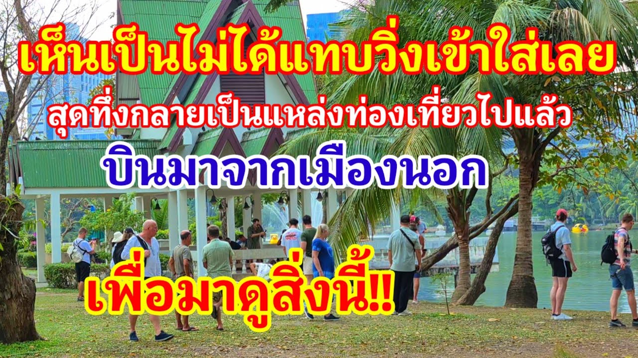 สุดจะเชื่อ!! บินมาจากเมืองนอกเพื่อมาดูสิ่งนี้เห็นเป็นไม่ได้แทบวิ่งเข้าใส่เลย สวนสาธารณะไทยโด่งดังมาก