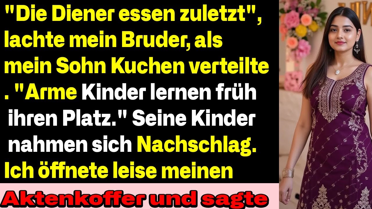 Auf der Party musste mein Sohn Kuchen an Cousins servieren – selbst bekam er nichts