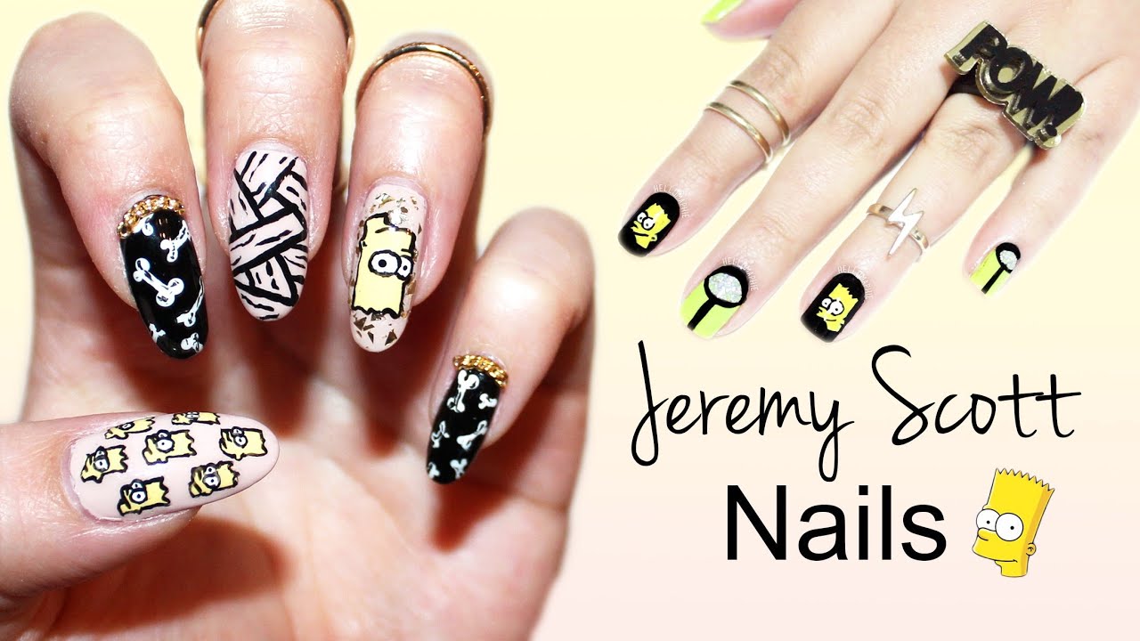Jeremy Scott inspired Nails| Bart Simpson| Collab with HelloMaphie ♡