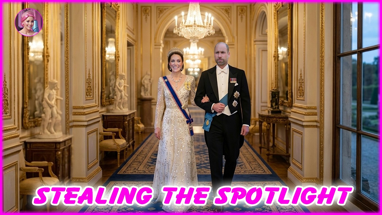 Catherine DAZZLES In Stunning Gown & Sparkling Diamond Tiara At The Palace's State Banquet