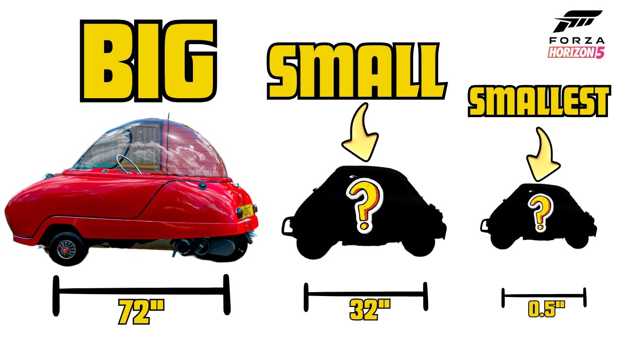 The Peel is *NOT* The Smallest Car in Forza Horizon 5, Here's Why!