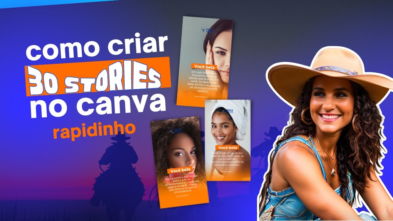 Como criar 30 stories rapidamente no canva