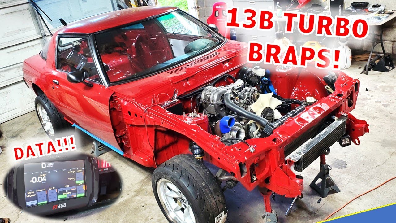 RADX7 First Start on the Fueltech FT450 - 1979 Single Turbo RX7