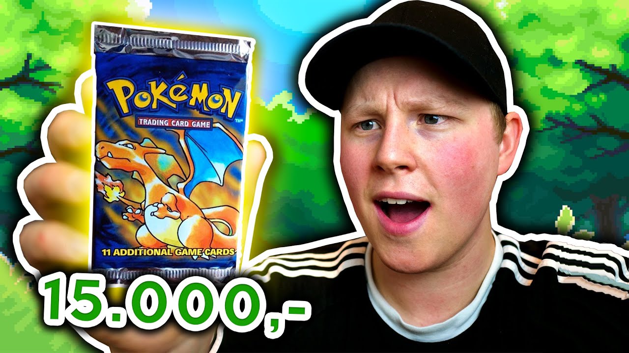 &Aring;PNER EN 20&Aring;R GAMMEL PAKKE MED POK&Eacute;MONKORT! *SYKE PULLS*