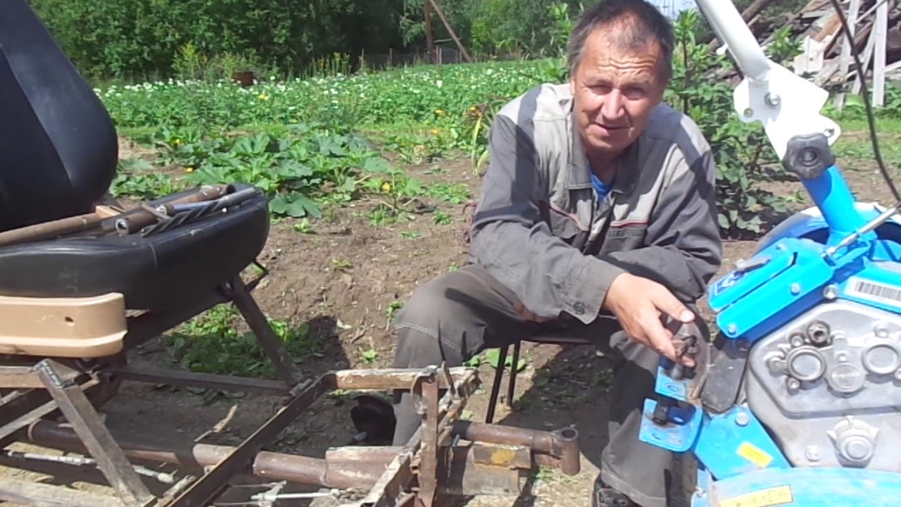 Прицепное для мотоблока. Ещё один способ подцепления прицепа к МБ.