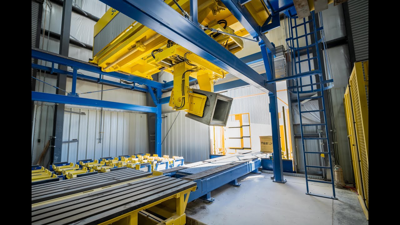 SCHLÜSSELBAUER MAGIC – Dry-cast manhole production plant fully automated