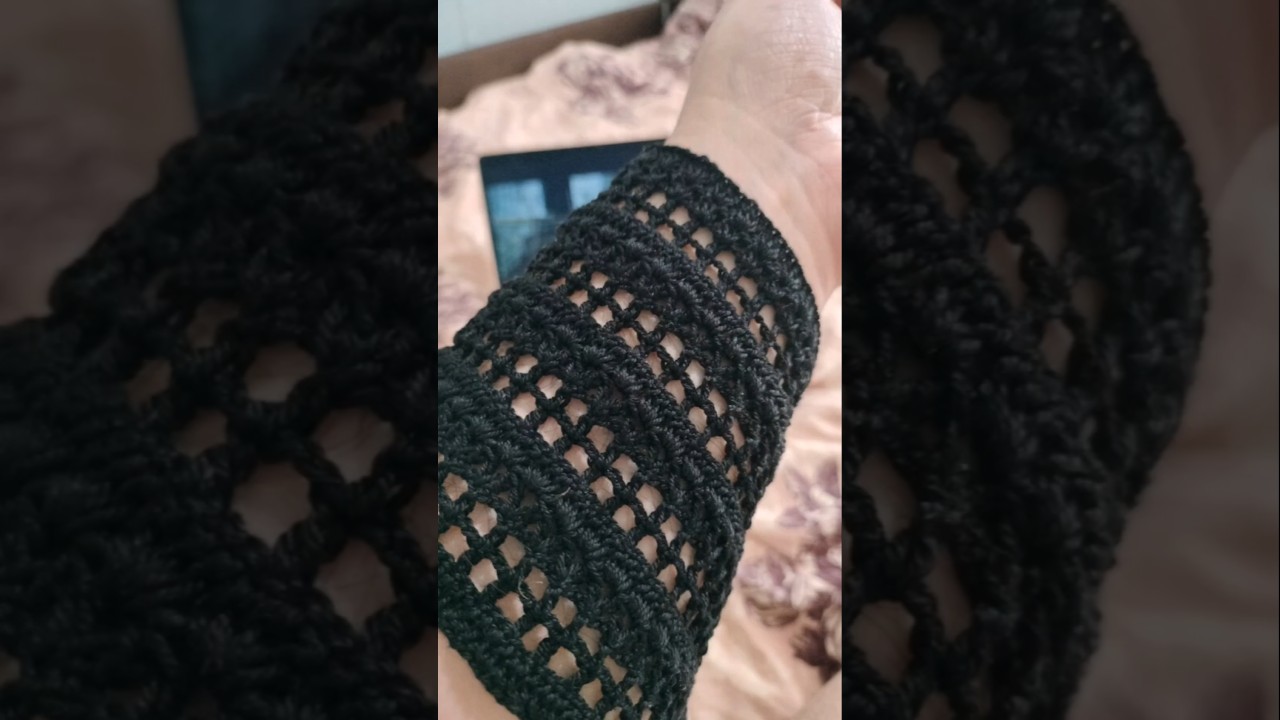 Вот так будет выглядеть рукав. So wird der &Auml;rmel meines neuen H&auml;kelprojekts aussehen.#crochet