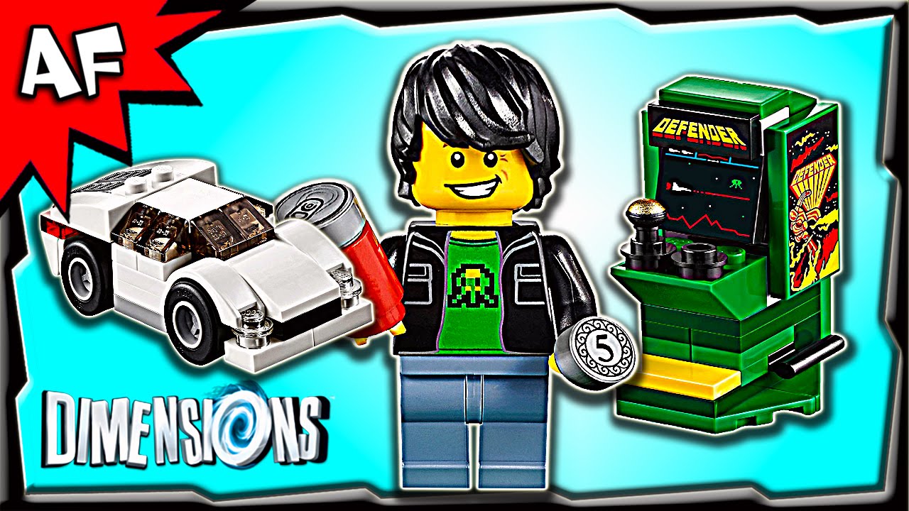 Lego Dimensions MIDWAY ARCADE Level Pack 3 IN 1 Stop Motion Build Review 71235
