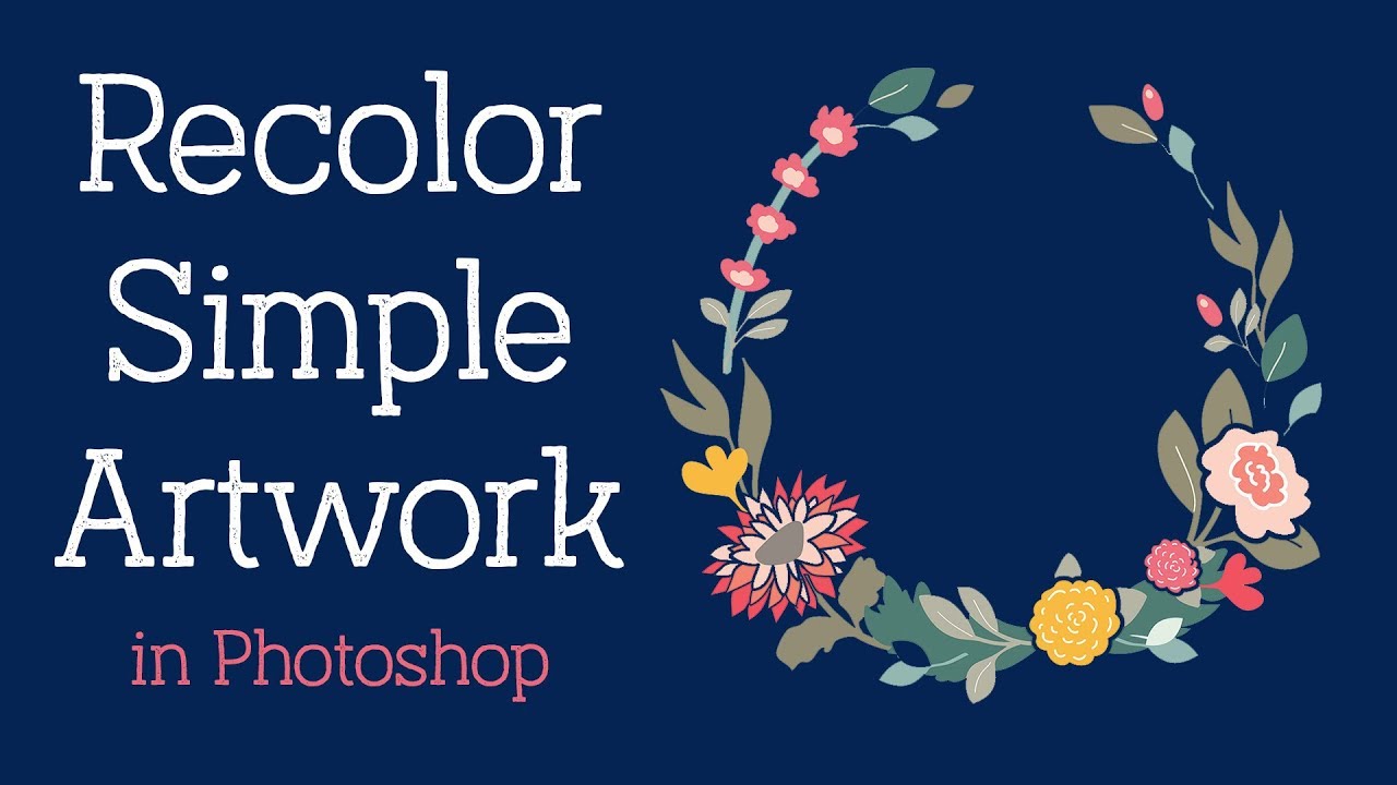 How to Recolor Simple Artwork in Photoshop