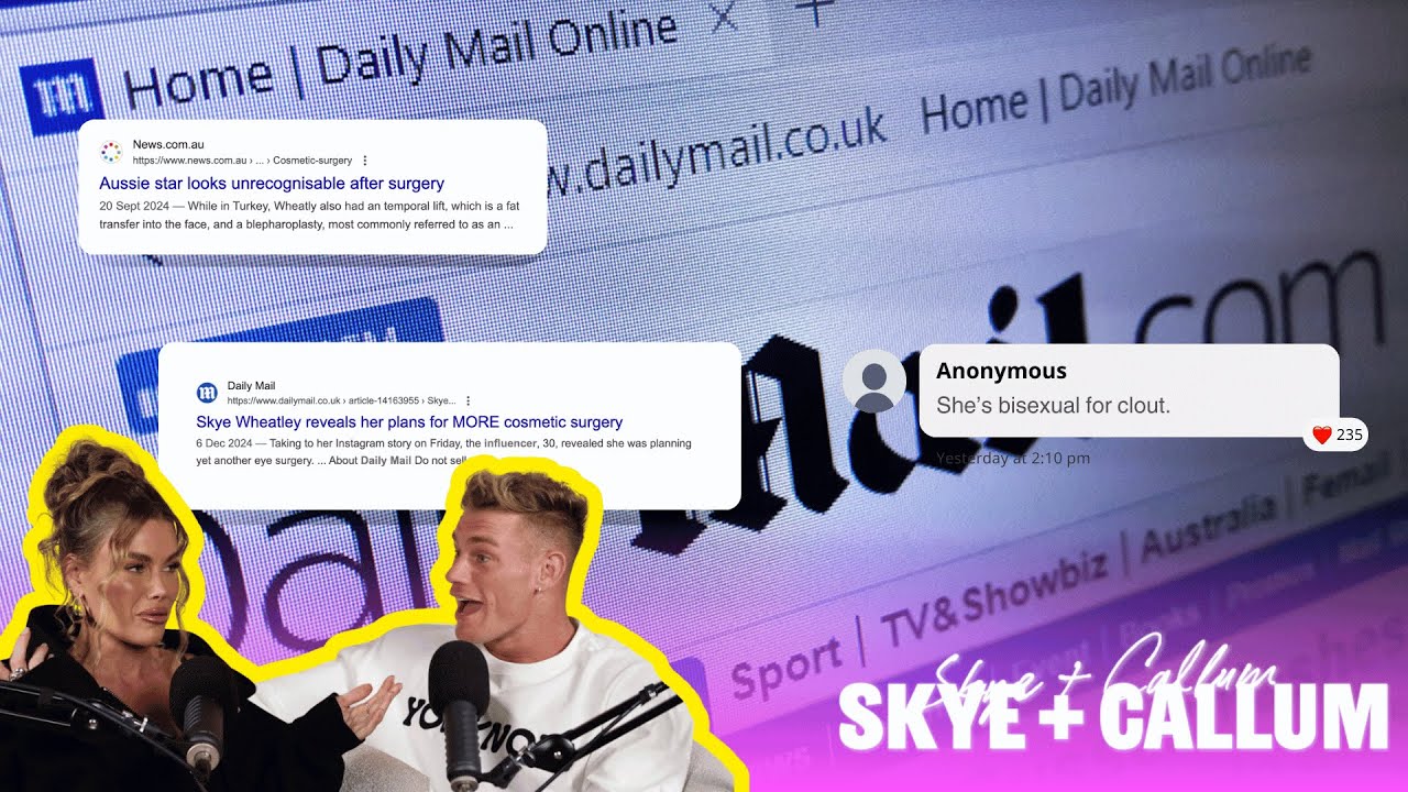 Reacting to Daily Mail headlines about ourselves | Skye and Callum