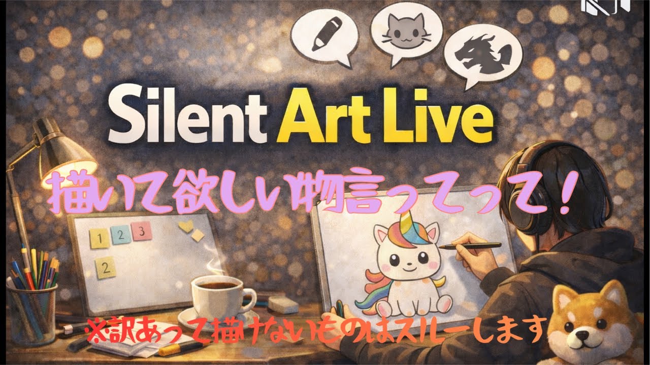 Silent Art Live がライブ配信中！