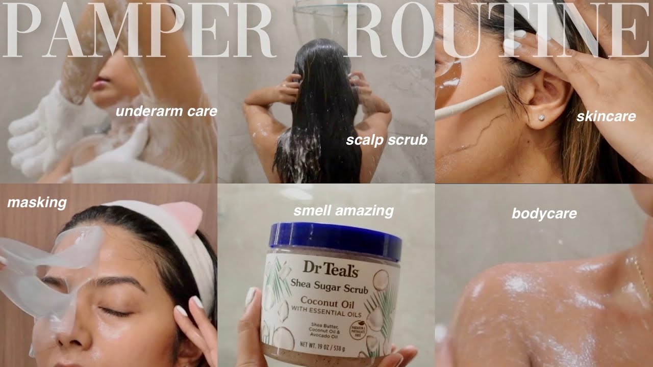 PAMPER ROUTINE / IN-DEPTH haircare, feminine hygiene, skincare +more #pamperroutine #pamperroutines