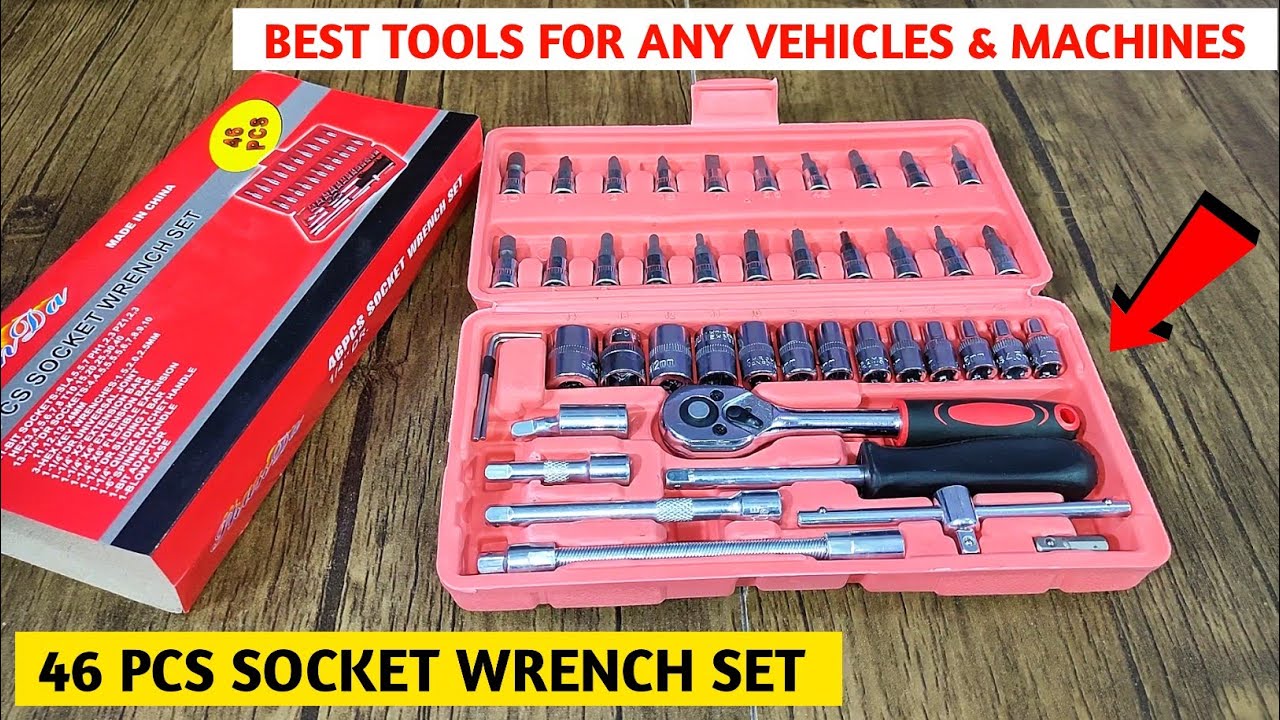 Socket Wrench Set Best Brand | Best Multipurpose Socket Wrench Set | 46 PCS Socket Wrench Set