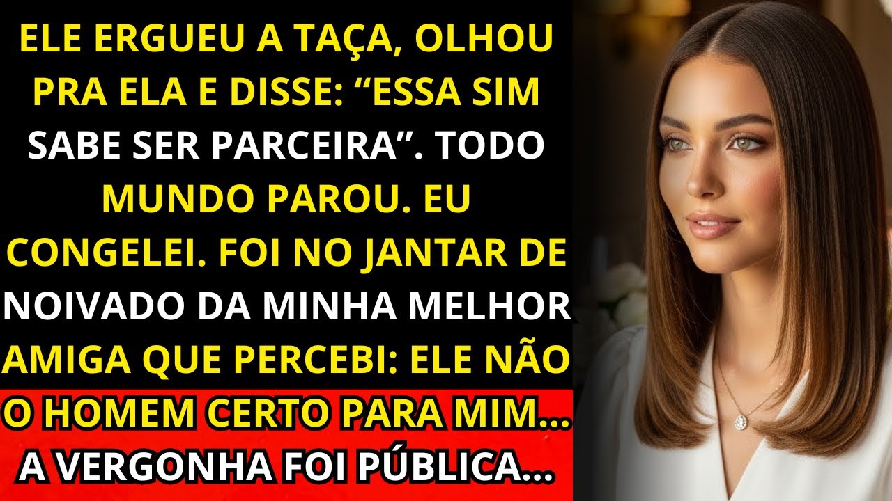 No jantar de noivado da minha amiga, meu marido brindou e disse “essa sabe ser parceira” — a sala...