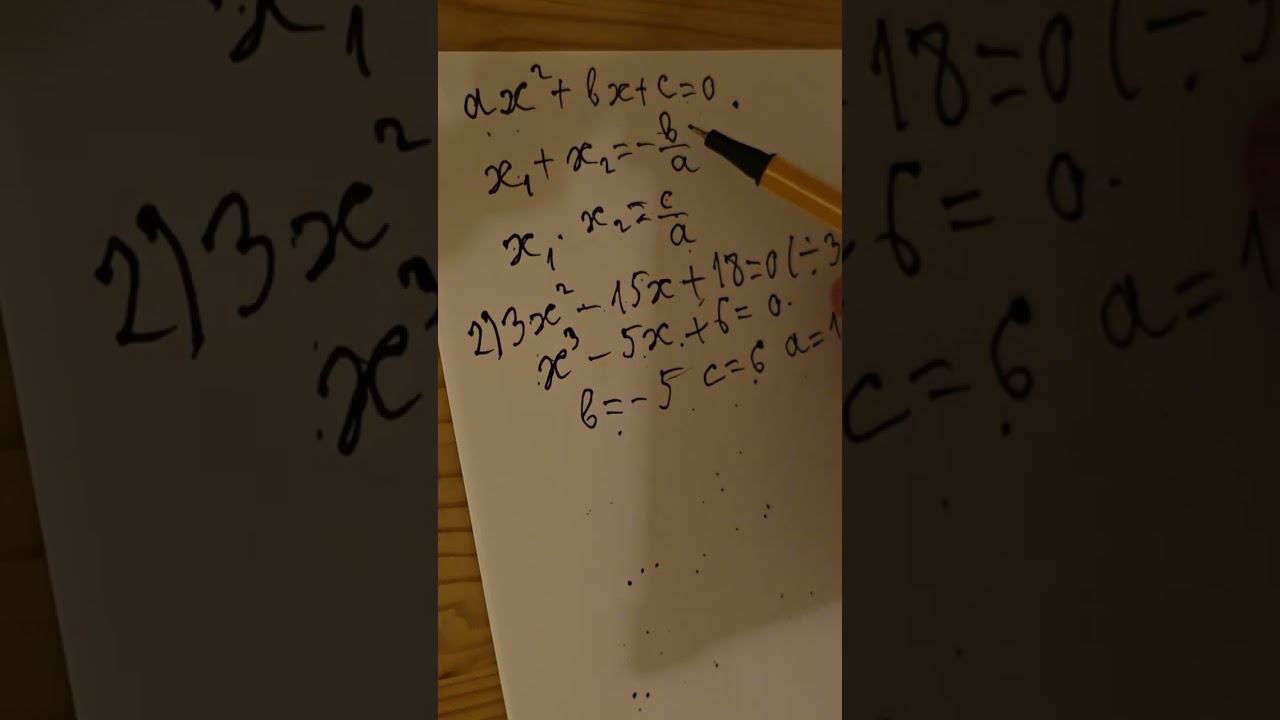 Solution of quadratic and biquadratic equations.
