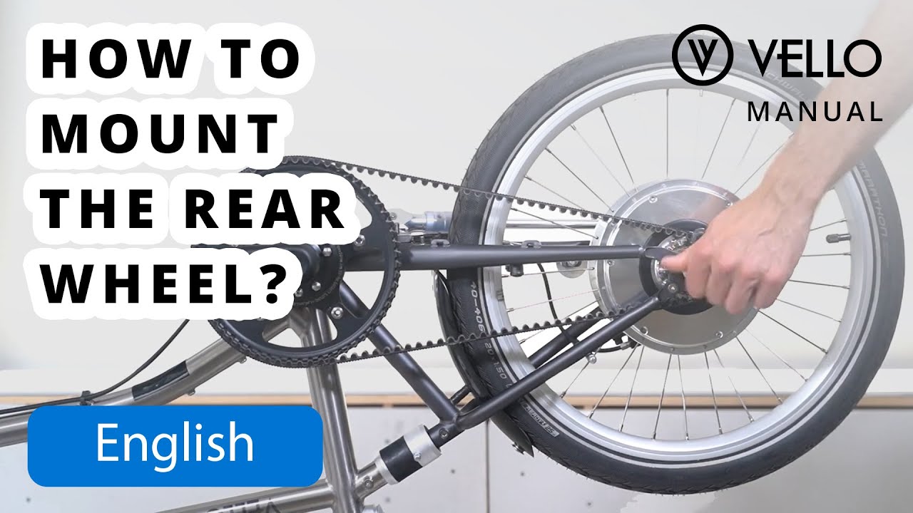 Remove/Install Zehus Rear Wheel & Gates Belt [VELLO Bike]