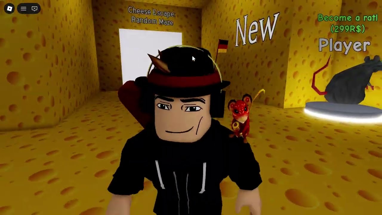 ESCAPING CHEESE MOUSE ALONE | ROBLOX