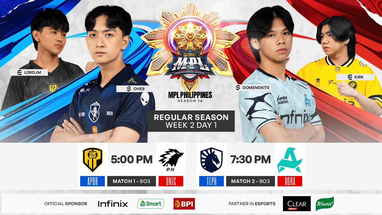 🔴 LIVE | MPL PH S16 | FILIPINO - Week 2 Day 1