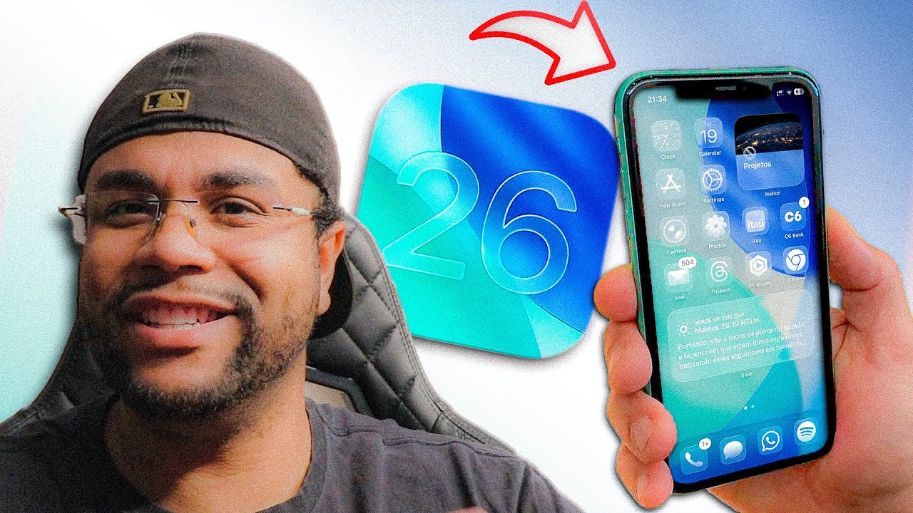 IOS 26 no IPHONE 11 (Primeiras Impressões) - FIQUEI SURPRESO!