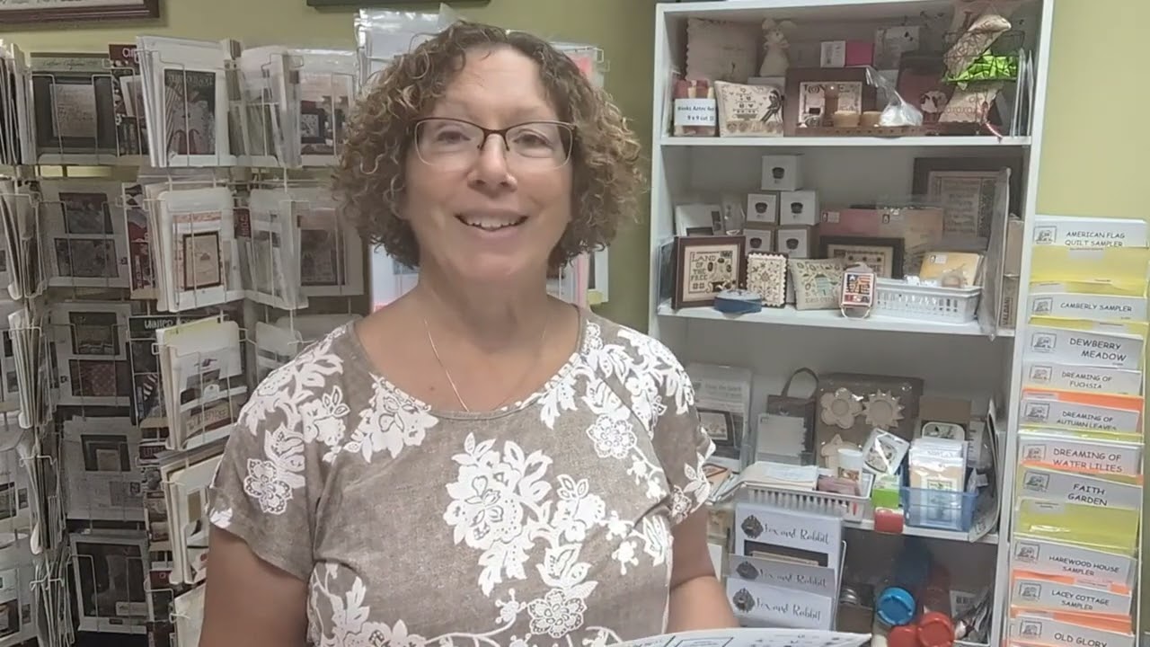 Flosstube Inspired Needle #97 Showing off trunk show models from December Stitches!