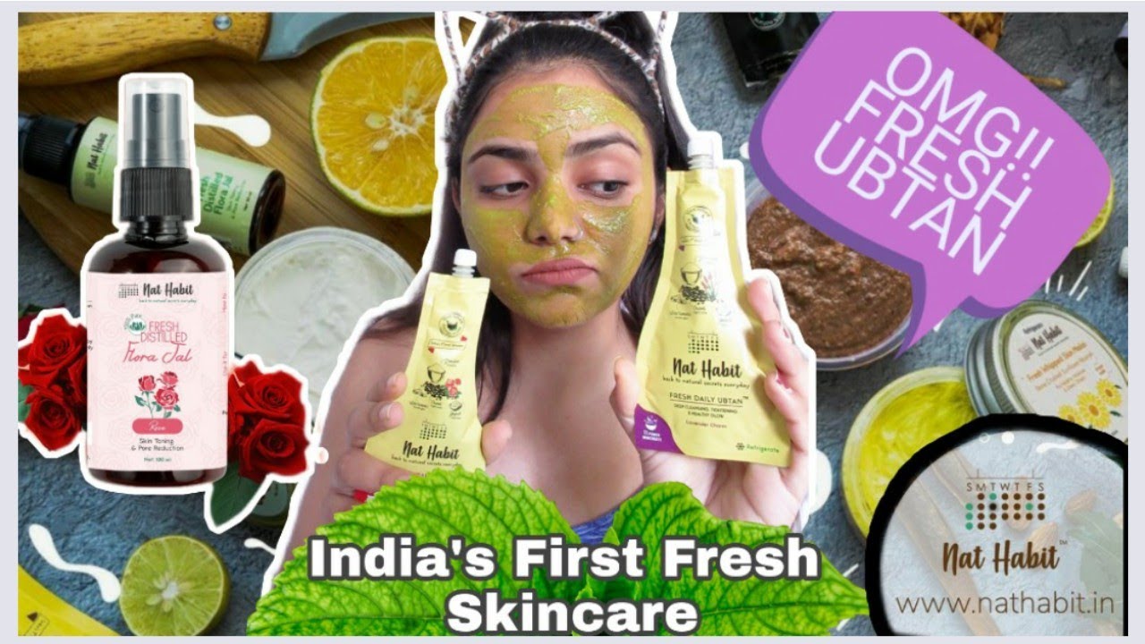 Nat Habit Products Review- Home Like Fresh Ubtan & Fresh Rose Water For Clear, Bright & Glowing Skin