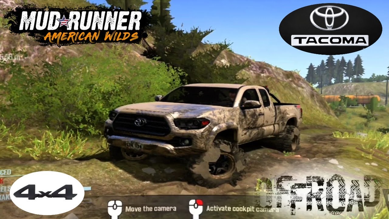🛻TOYOTA-TACOMA 4x4 De exploración  |Mudrunner American wilds| gameplay🔥😮
