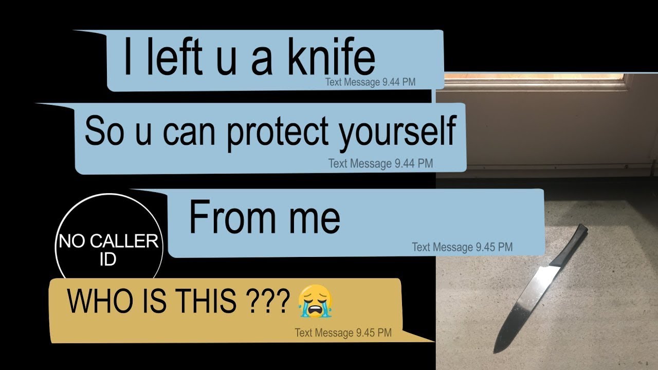 I LEFT U A KNIFE | Scary Texting Story