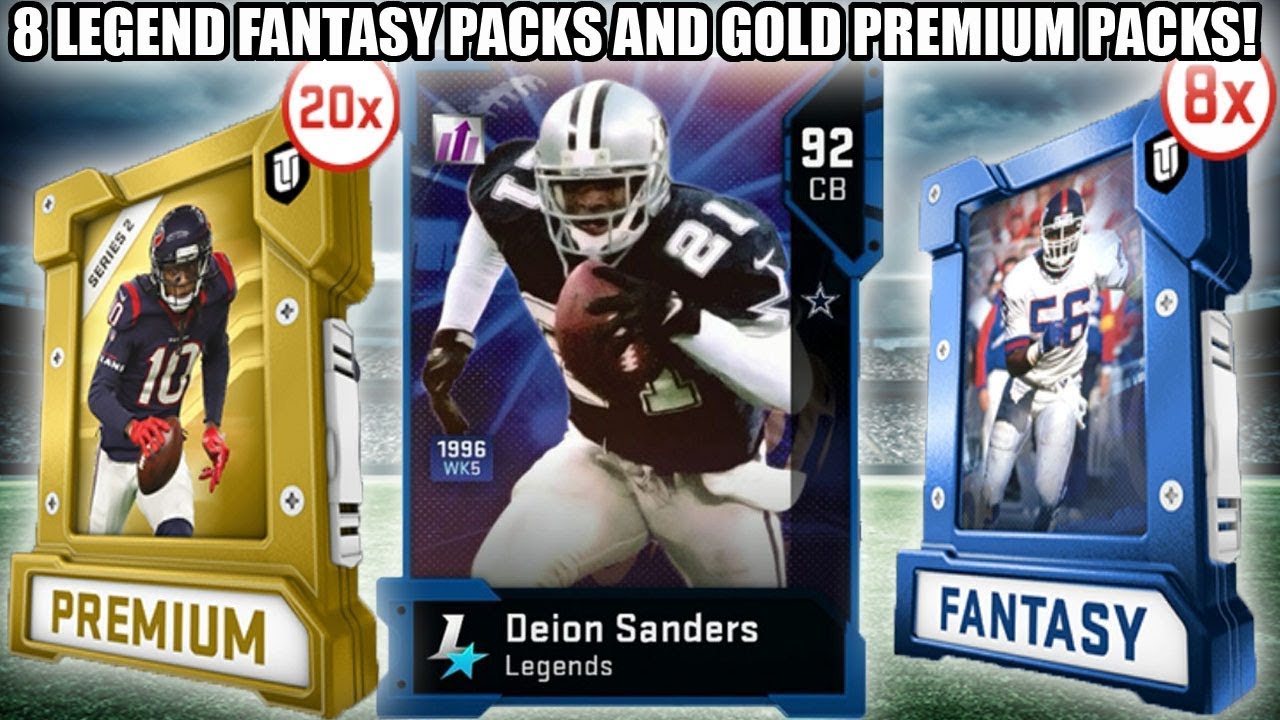 8 LEGEND FANTASY PACK BUNDLE AND GOLD PREMIUM PACK BUNDLE! | MADDEN 19 ULTIMATE TEAM