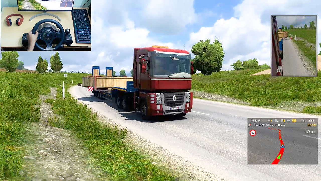 Euro Truck Simulator 2 | Gameplay | Nitho Drive pro V16 | Steering Wheel | ETS2