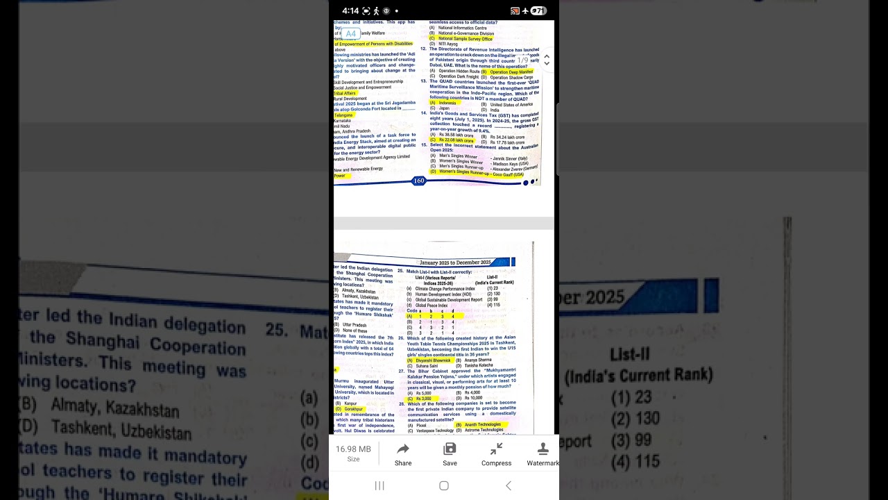 Eduteria Current affairs(English)practice set 9 for  Bihar daroga prelims BPSC AEDO #kumargauravsir 