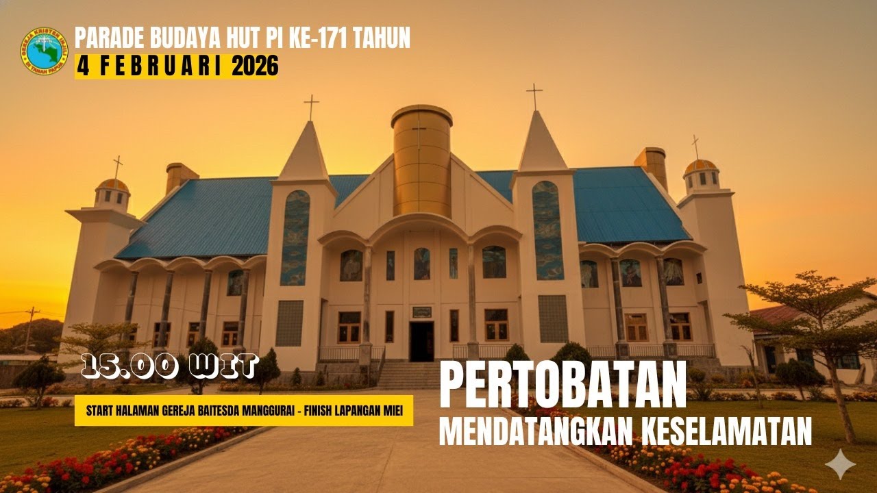 Parade Budaya HUT PI Ke-171 tahun di Tanah Papua || Jemaat GKI Syaloom Wasior || 4 Februari 2026