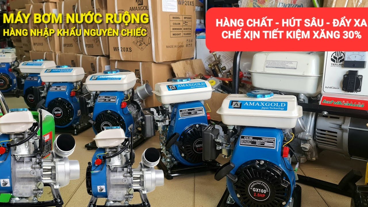 Máy bơm nước ruộng 76 AMAXGOLD nhập khẩu nguyên chiếc tốt nhất hiện nay.