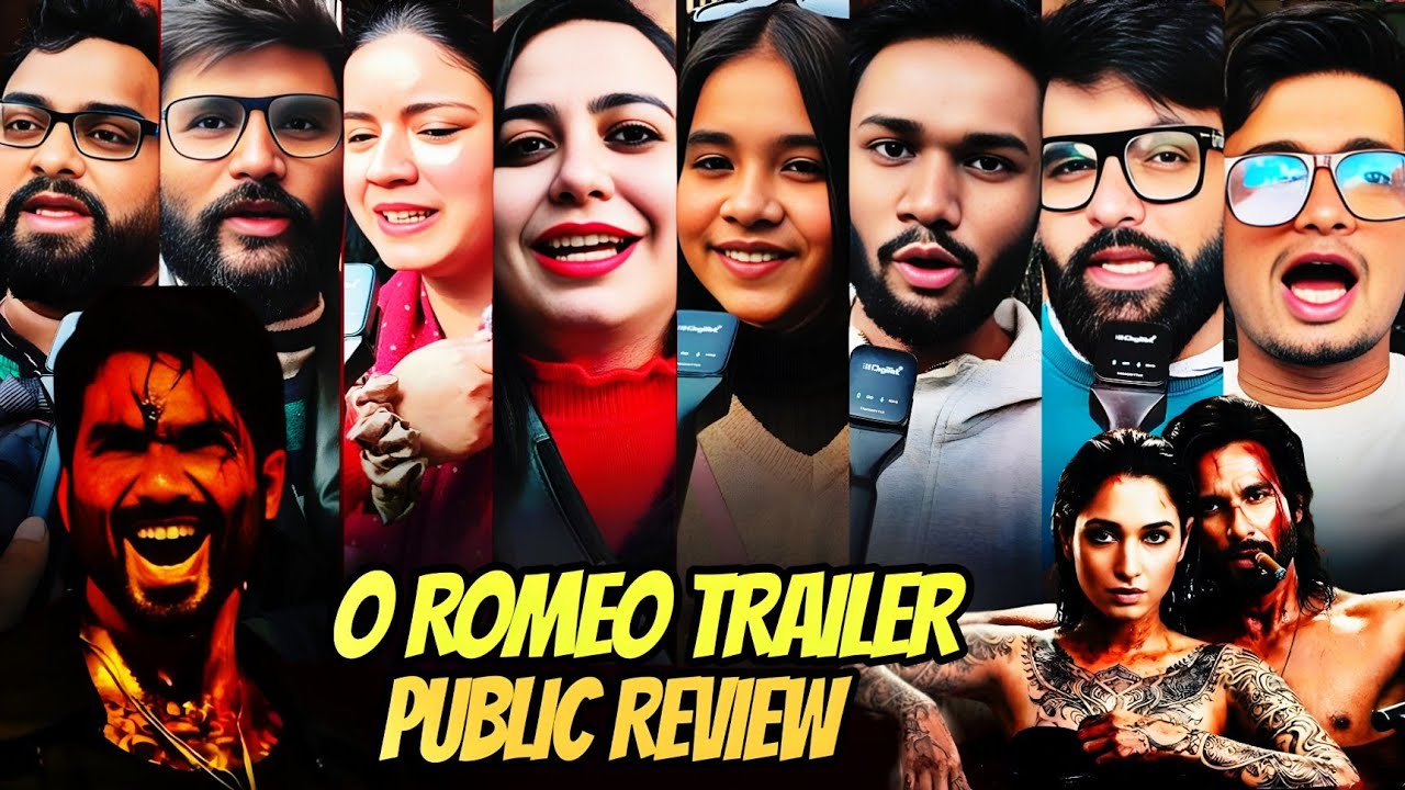 O romeo trailer public review & reaction | shahid | nana | tamana | tripti | p romeo trailer review 