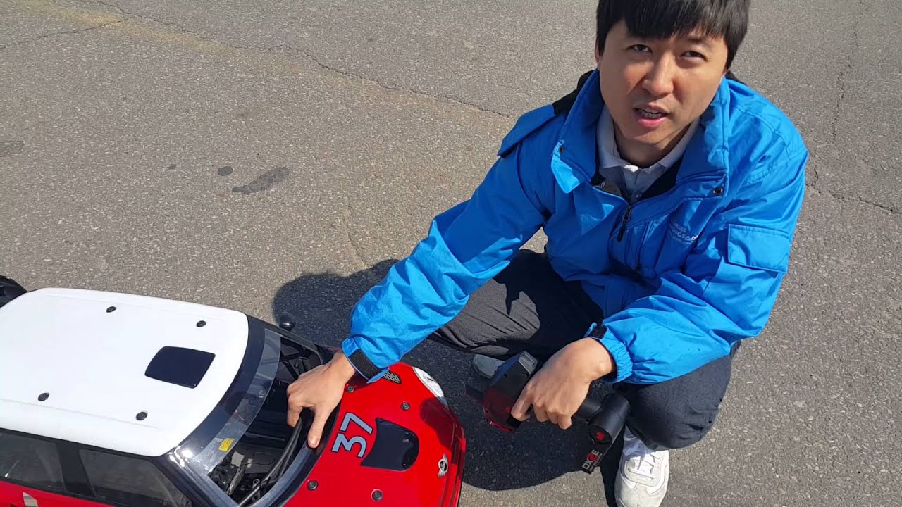 한강에서 1/5스케일 미니쿠페 전동버전 테스트주행