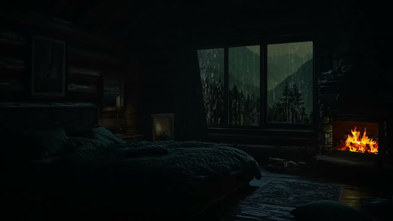 Rain Sounds Through the Deep Mountains 🌧 (No Ads) | Calm Night Atmosphere