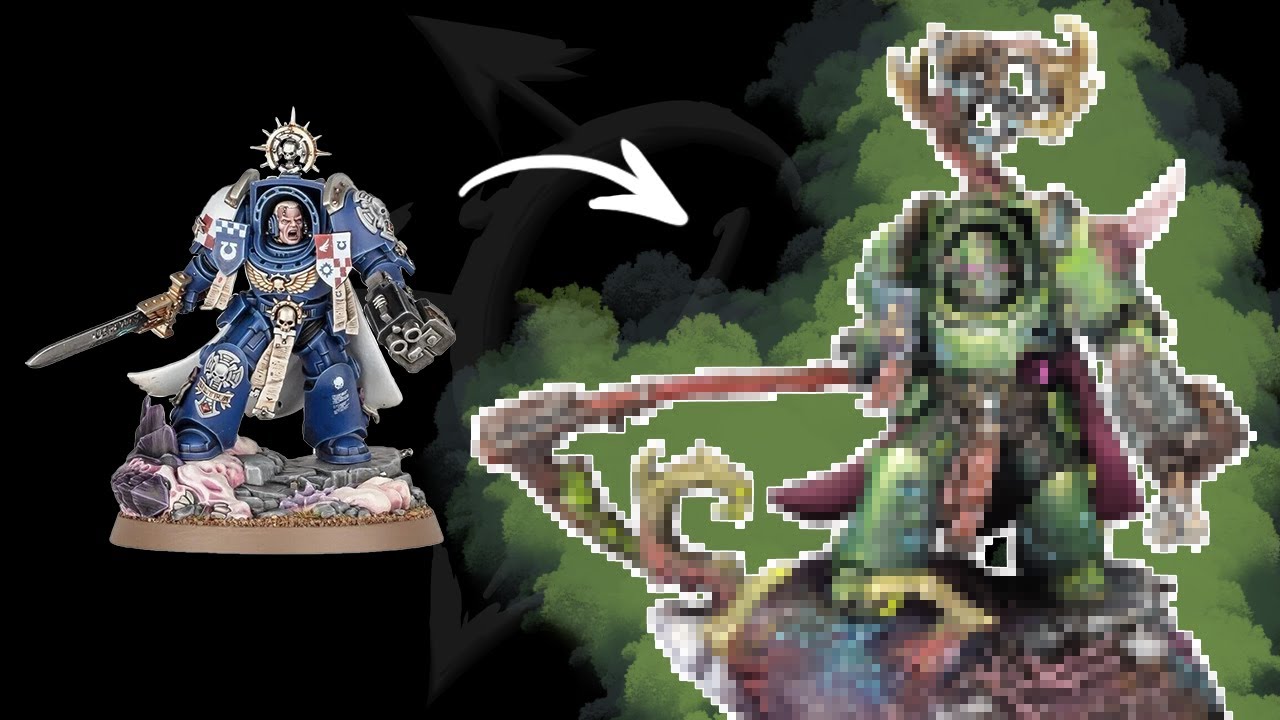 I KITBASHED this Terminator Captain into a Champion of Nurgle.