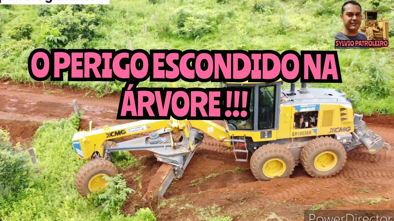 O PERIGO ESCONDIDO NA ÁRVORE / Motoniveladora XCMG Gr 1803 grader niveleuse motoconformadora patrola